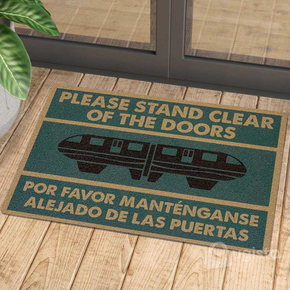 Please Stand Clear Of The Doors 01 All Over Printing Doormat Pre2389