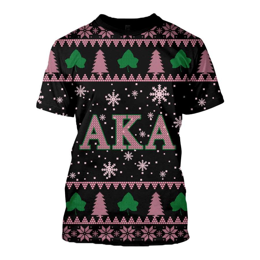 3D ALL OVER ALPHA KAPPA ALPHA UGLY SWEATER 24920191