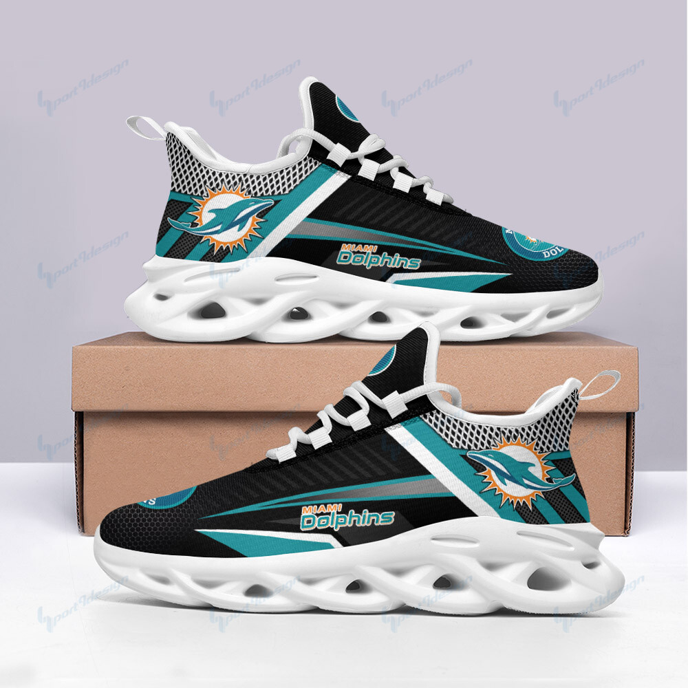 Miami Dolphins Yezy Running Sneakers Bb525