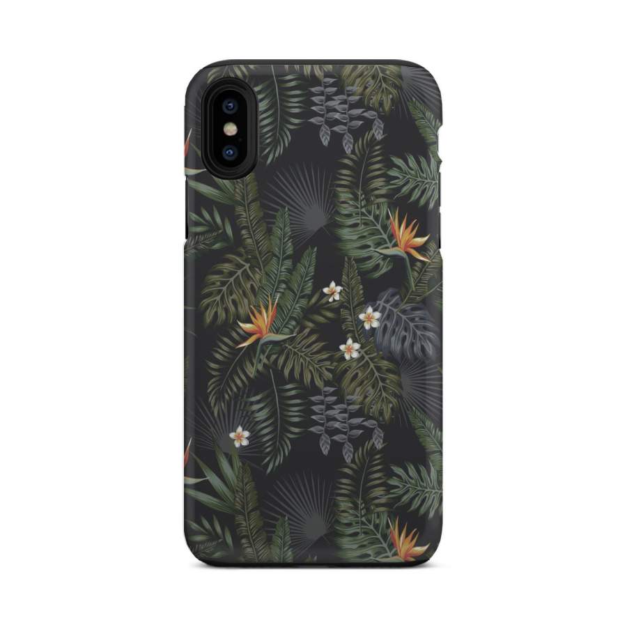 Night Tropical Hawaiian Pattern Print Tough Phone Case Ha3054