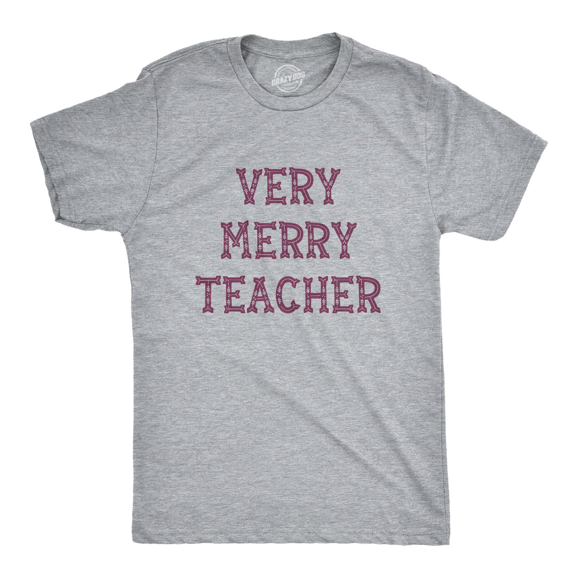 Very Merry Teacher Men’S Tshirt