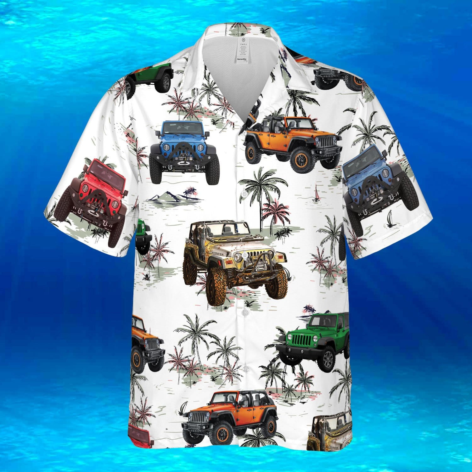 Coconut Jeep White Unisex Hawaii Shirts Ha36694