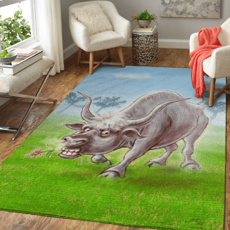 Hungarian Grey cattle – Animals Area Rug Carpet