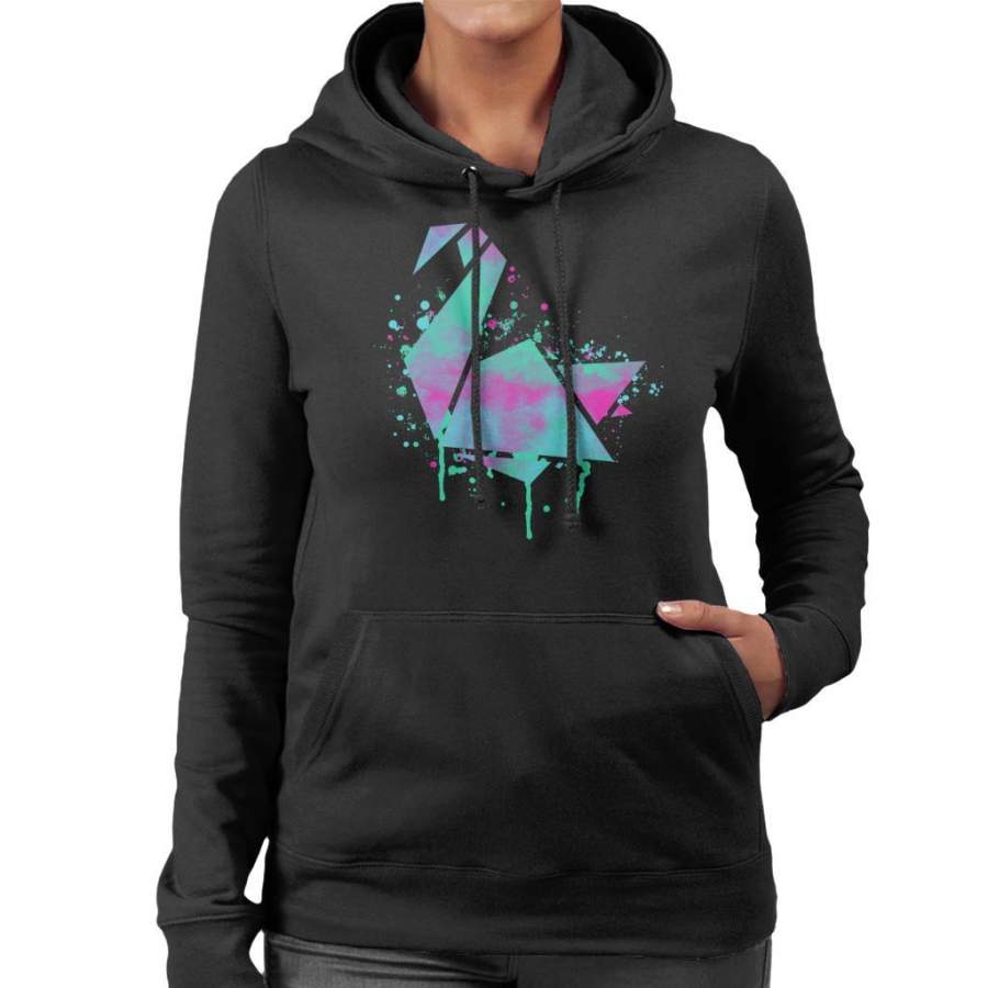 Neon Swan Women’s Hooded Sweatshirt