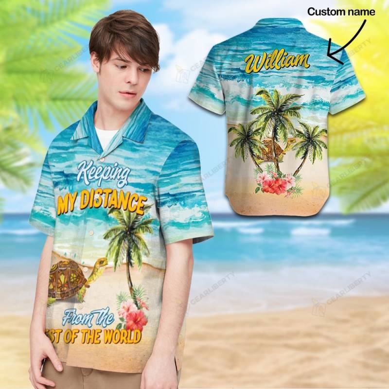 Turtle Aloha Hawaiian Shirt Custom Name 0047 YLA0042