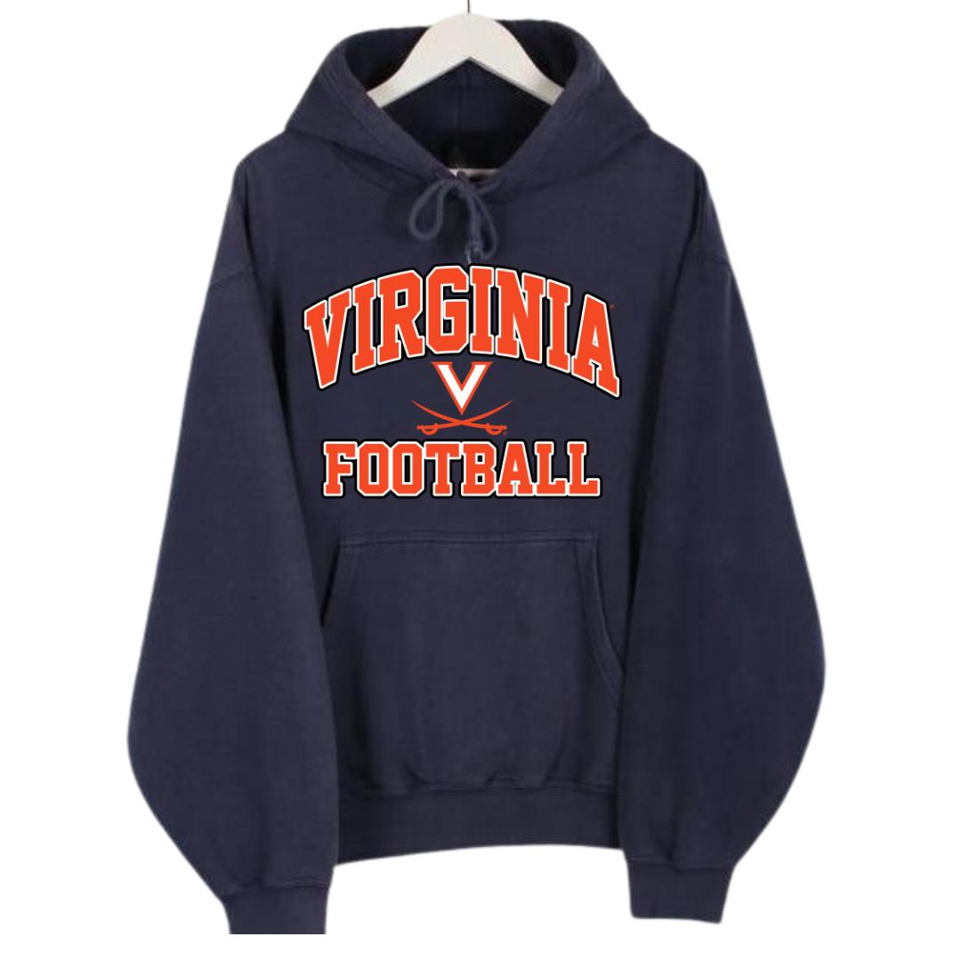 Vintage VIRGINIA CAVALIERS FOOTBALL Hoodie, University of Virginia Hoodie, Virginia Cavaliers Hoodie, UVA Alumni Hoodie, UVA Shirt