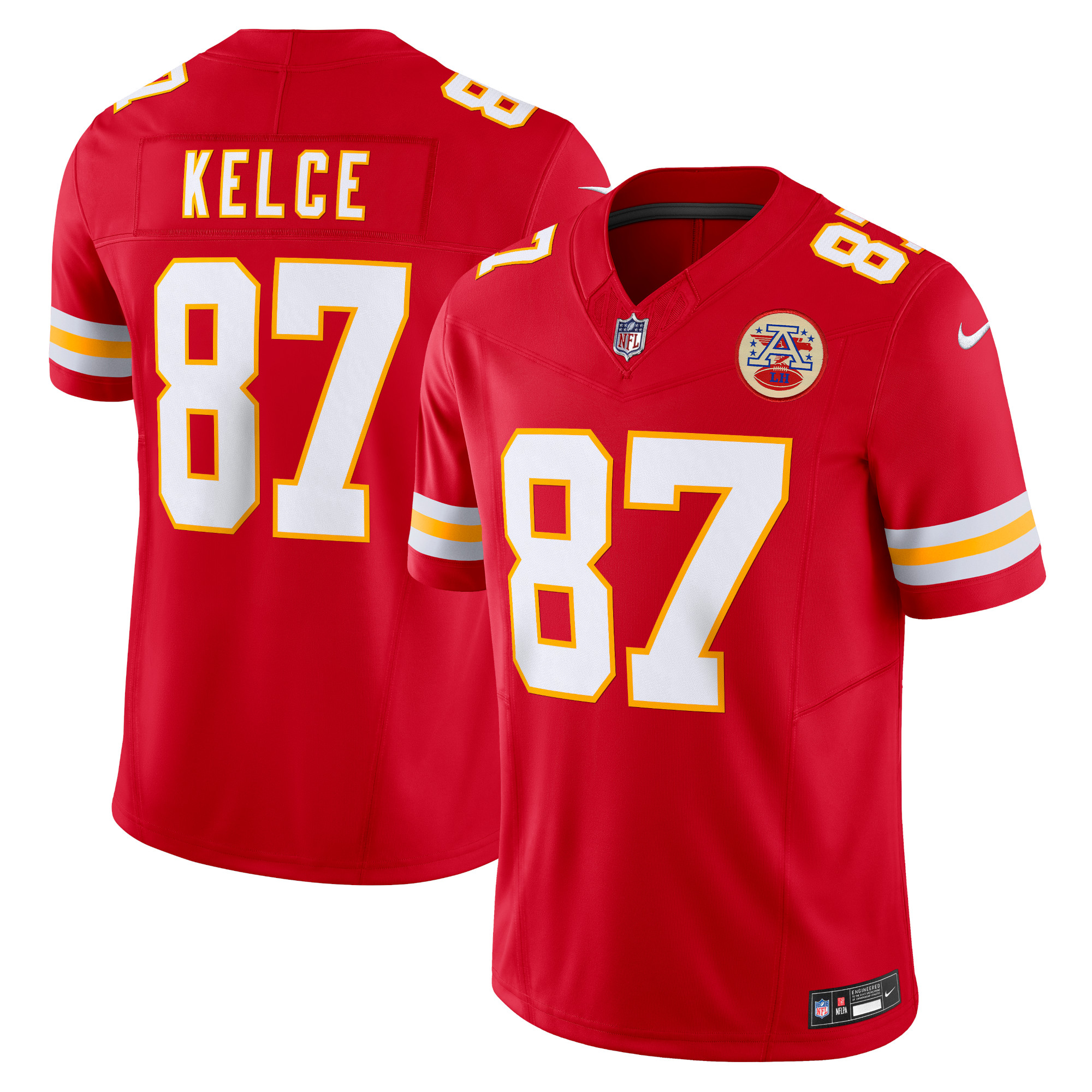 Men’s Kansas City Chiefs Travis Kelce Red Vapor F.U.S.E. Limited Jersey