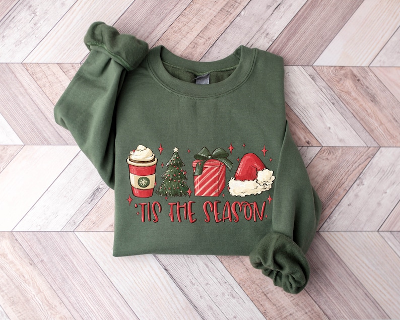 Tis The Season Sweatshirt, Christmas Tis The Season Sweatshirt, Merry Christmas Shirt, Christmas Sweatshirt, Cute Winter Hoodie