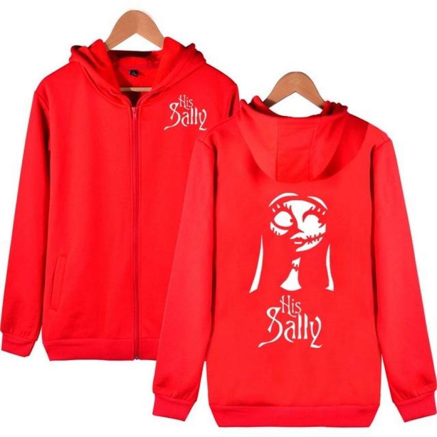 Jack and Sally Couple Zipper Hoodies