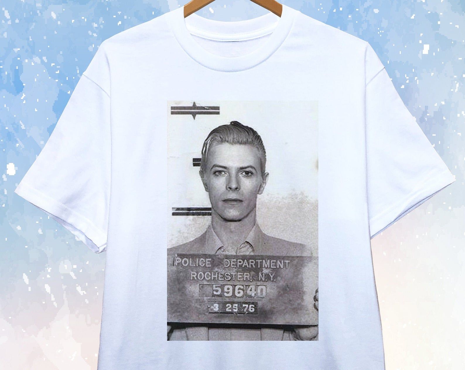 David Bowie Mugshot T-Shirt Unisex