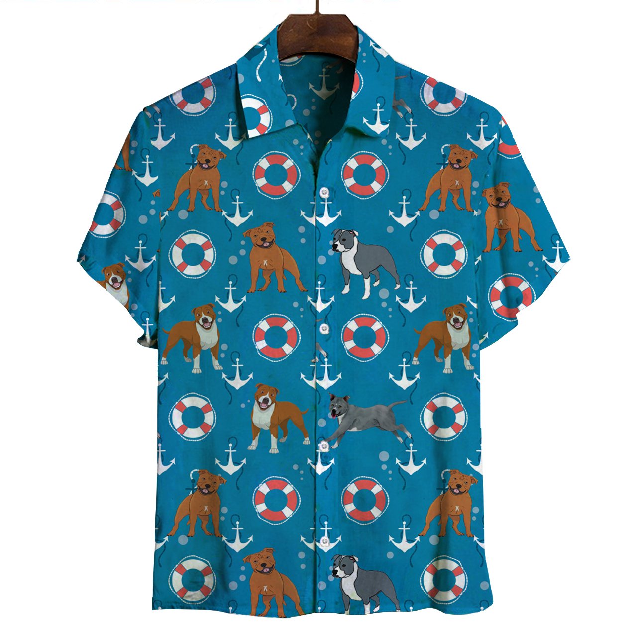 Staffordshire Bull Terrier Hawaii Shirt Ha84107