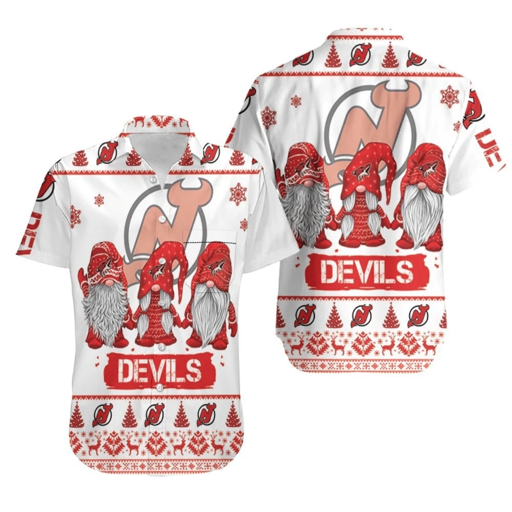 Christmas Gnomes New Jersey Devils Ugly Sweatshirt Hawaii Shirt Combo Beach Ha35271