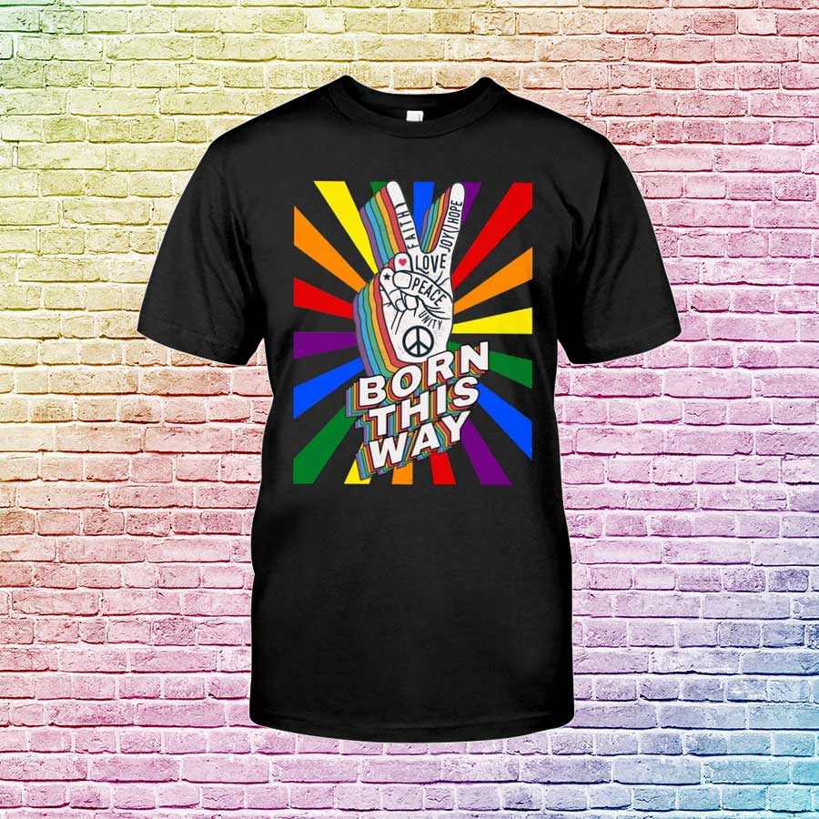 Gay Pride Wear, Lgbt Born This Way T-Shirt, Lesbian Pride, Pride Shirts