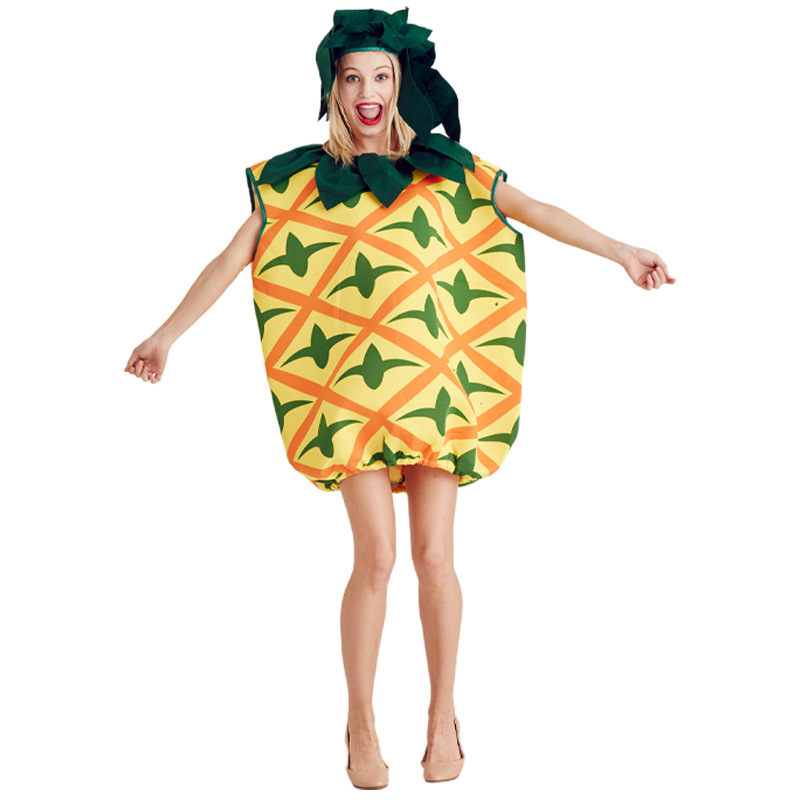 Adult Funny Food Pineapple Costumes for Halloween Carnival Party Outfits alx