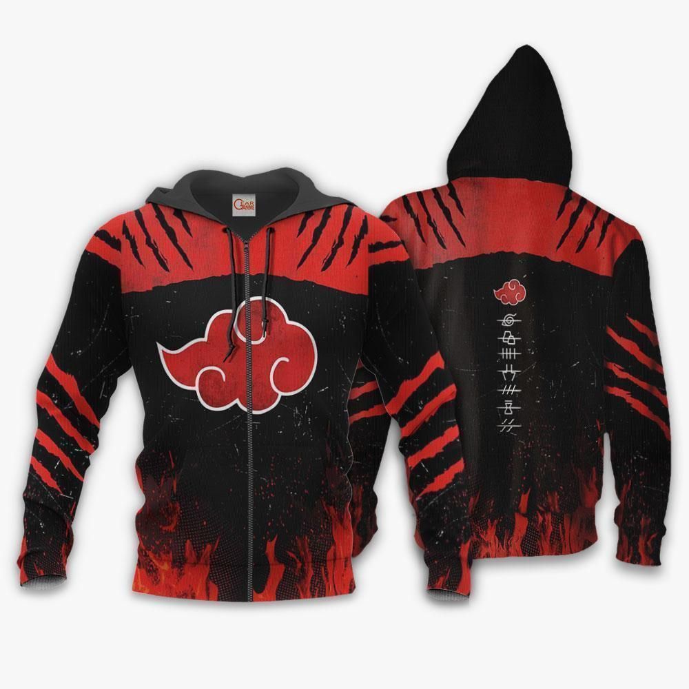 Akatsuki Clan Shirt Costume Akatsuki Naruto Anime Hoodie Sweater