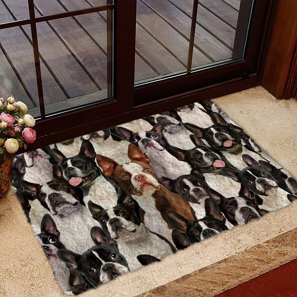 Tmarc Tee A Bunch Of Boston Terriers Doormat