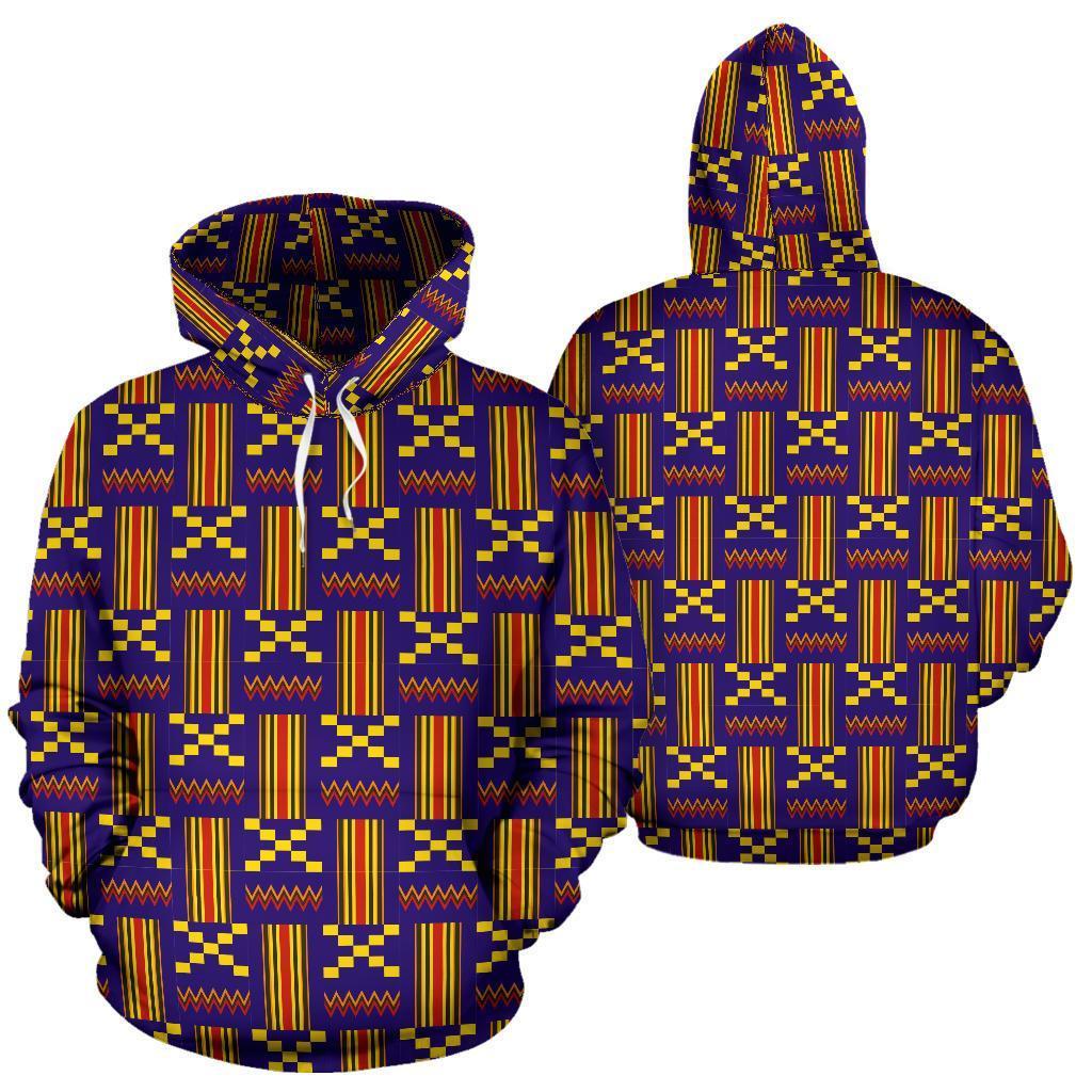 Greek Life Hoodie – Kente Pullover Blue Akan