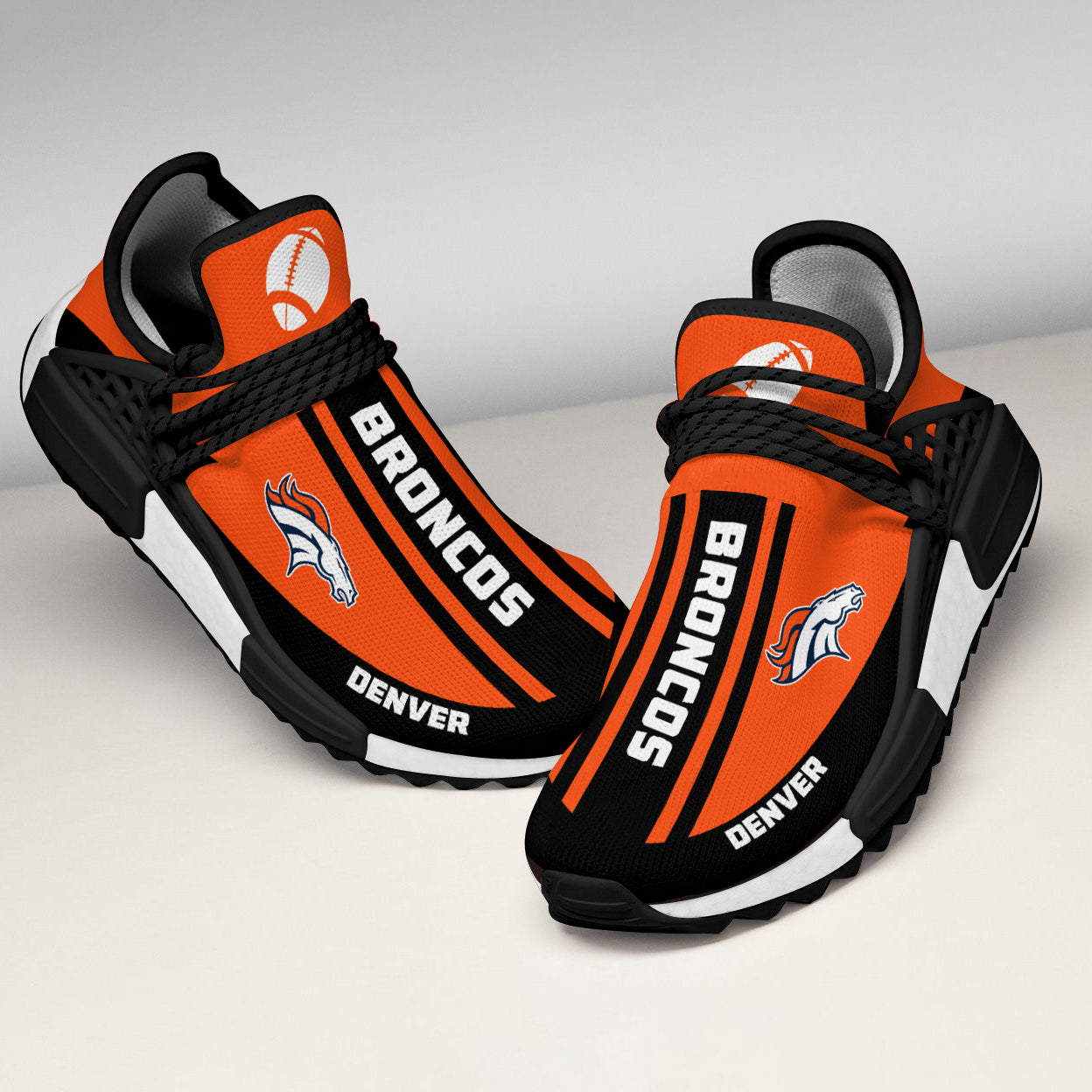 Fashion Denver Broncos Human Race Shoes