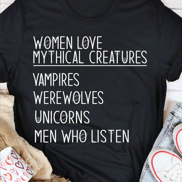 Women Love Mythical Creatures Tee