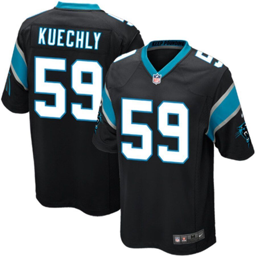 Luke Kuechly Carolina Panthers Youth Team Color Game Jersey Black 2019