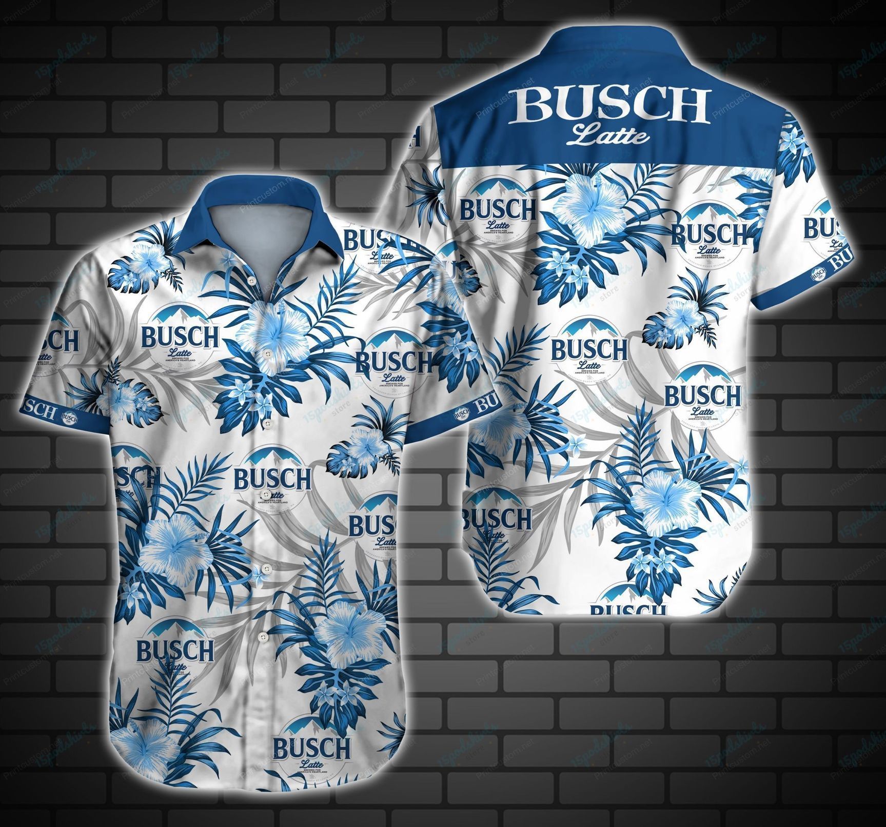 Busch Latte Hawaii Shirt Big And Tall Hawaii Shirts Ha14544