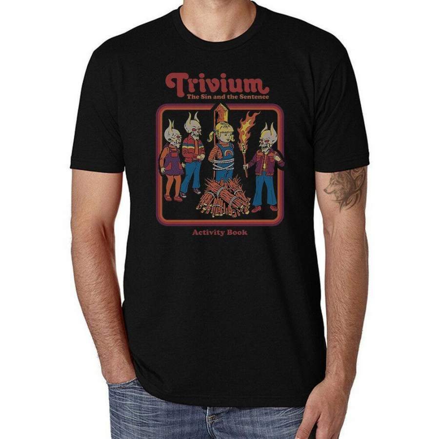 Trivium Shirt  The Sin and The Sentence Funny Ringer Cotton Short Sleeve T-Shirt