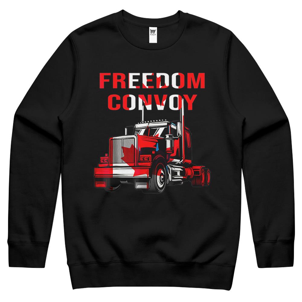 Canada Truck Freedom Convoy Canadian Trucker Rule Ottawa Crewneck Sweatshirt