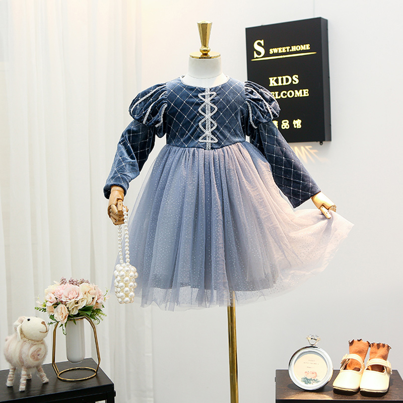 Baby Girls Dress Spring Autumn Kids School Cosplay Clothes Baby Party Dress Puff Sleeve Kids Dresses for Girls 2 4 5 6 7 8 Years alx