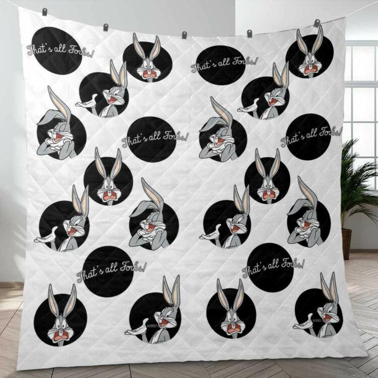 Bugs Bunny Looney Tunes Cartoon Gifts Lover Quilt Blanket, Bugs Bunny Looney Tunes Quilt Blanket