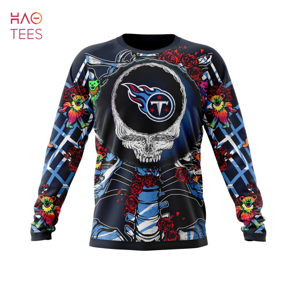 Tennessee Titans Custom Name Number Special Skull Gift For Fan 3D Full Printing Sweatshirt