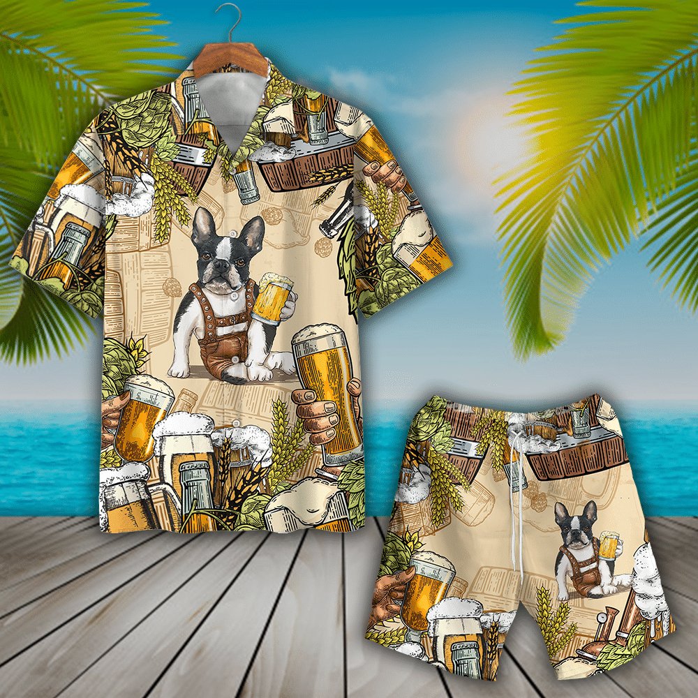 Hwfl 013 Boston Terrier Beer Hawaii Shirt Ha5588