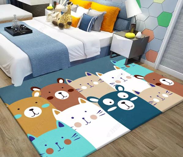 3D Cartoon Animal Non-Slip Rug Mat 62