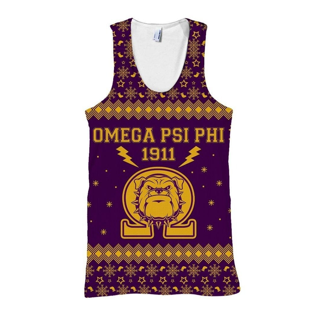 Fraternity Tank Top – Lux Omega Psi Phi Bulldogs Thunder Christmas Tank Top