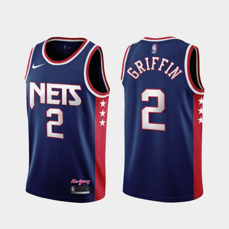 Brooklyn Nets Blake Griffin 2 NBA 2021-22 City Brandedition Blue Jersey Gift For Nets Fans