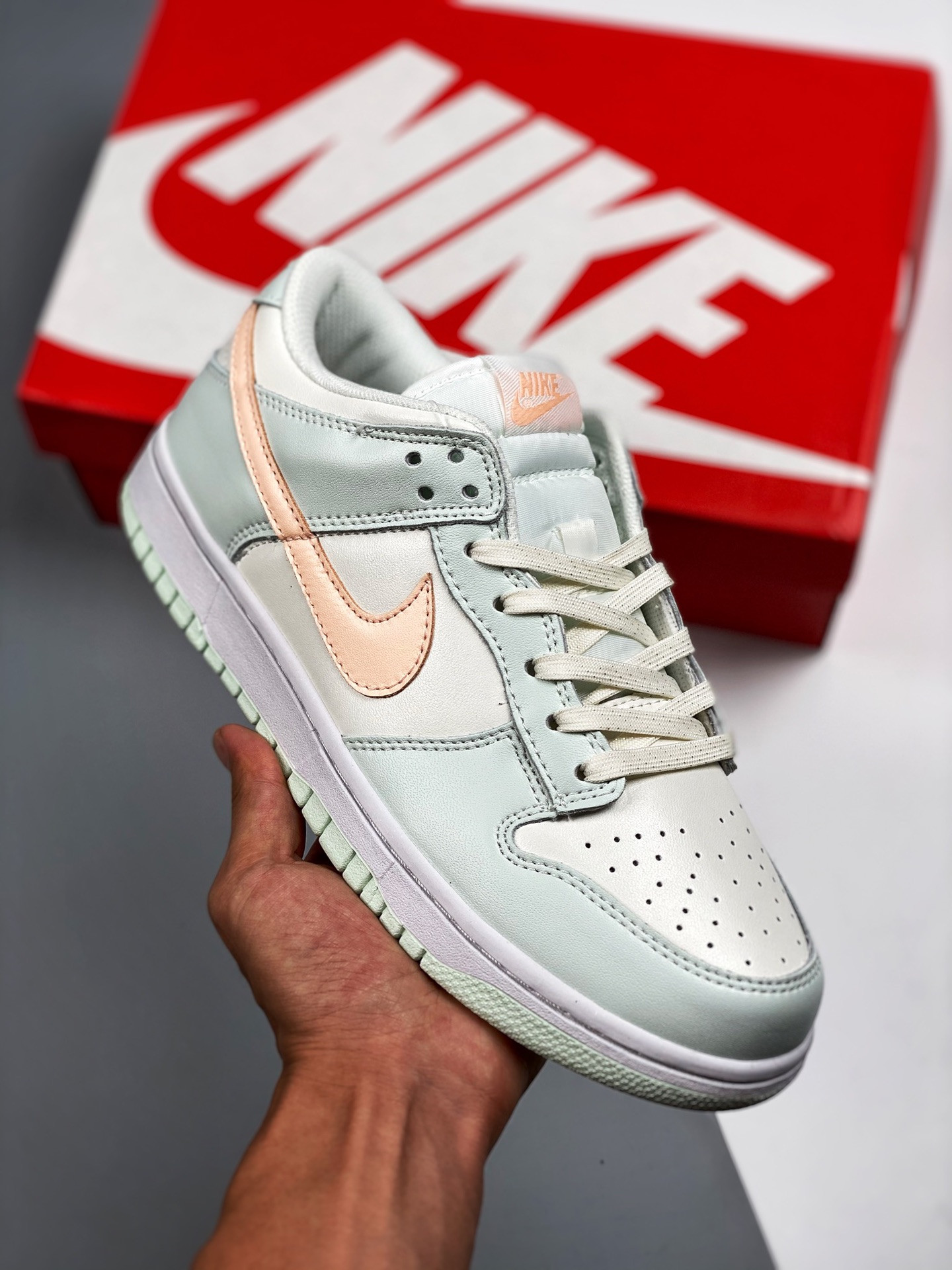 Nike Dunk Low SailCrimson Tint-Barely Green-White 5339261