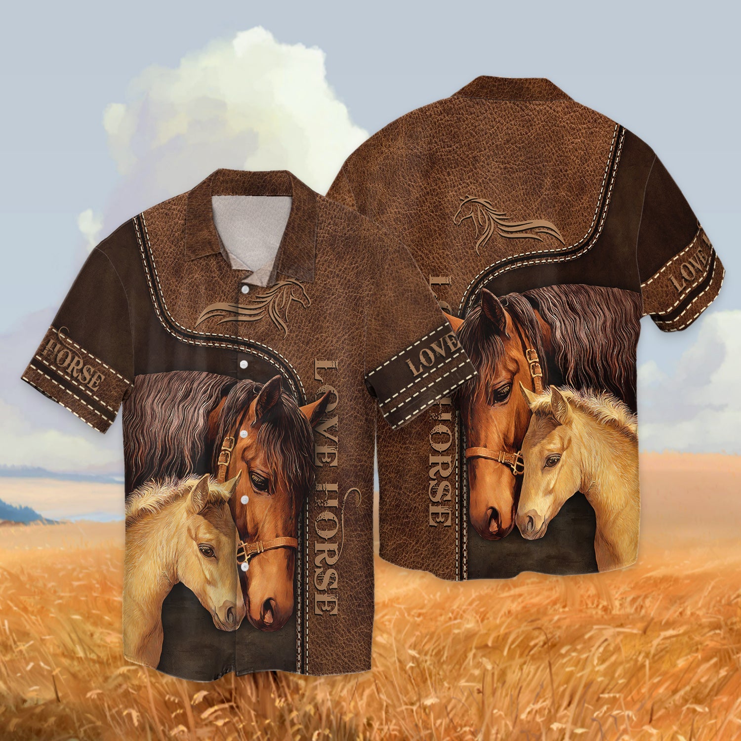 Love Horse Hawaii Shirt Mama And Baby Gift For Lover Ha17724