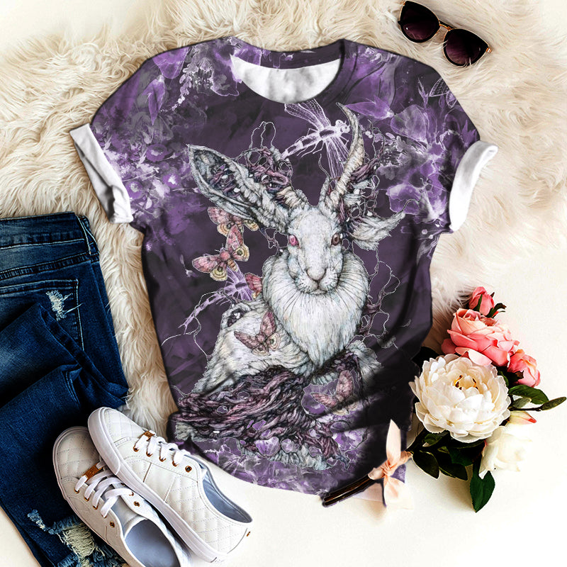 White Rabbit Floral T-Shirt