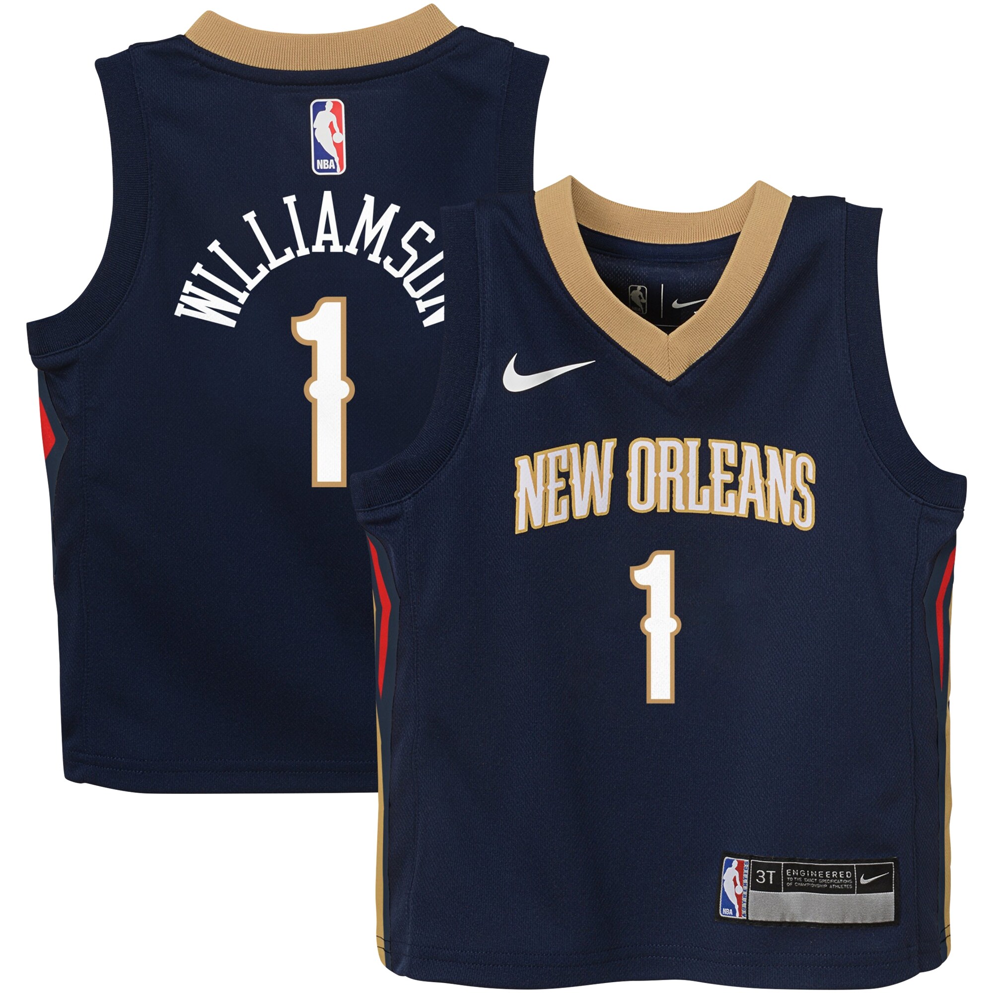 Zion Williamson New Orleans Pelicans Toddler Swingman Player Jersey – Icon Edition – Navy