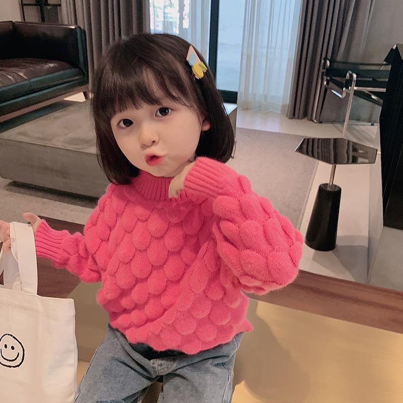 Autumn Winter Baby Girls Sweater Hollow Out Knitted Pullover Sweaters Children Fashion Sweater Tops alx