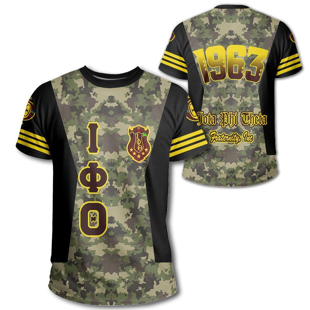 Greek Life T-Shirt – Iota Phi Theta Fraternity Camouflage T-Shirt Jn