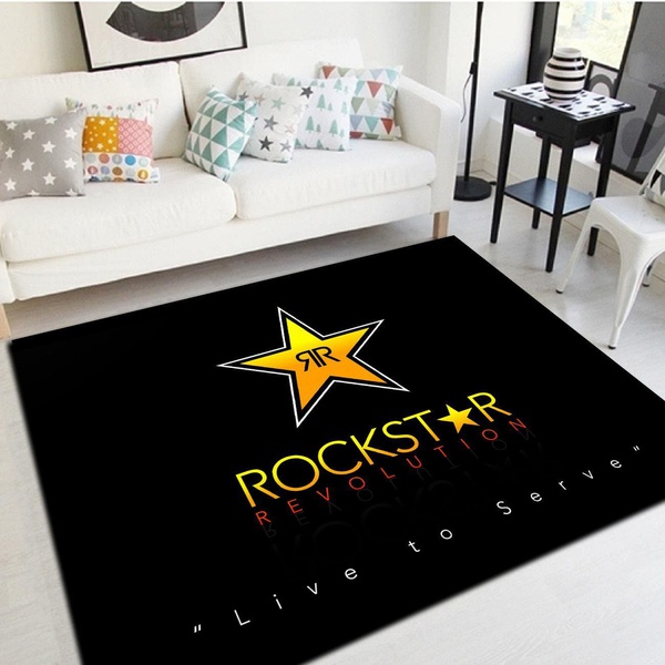 Rockstar energy Insprired Rug, Living Room Bedroom Carpet, Home Floor Decor