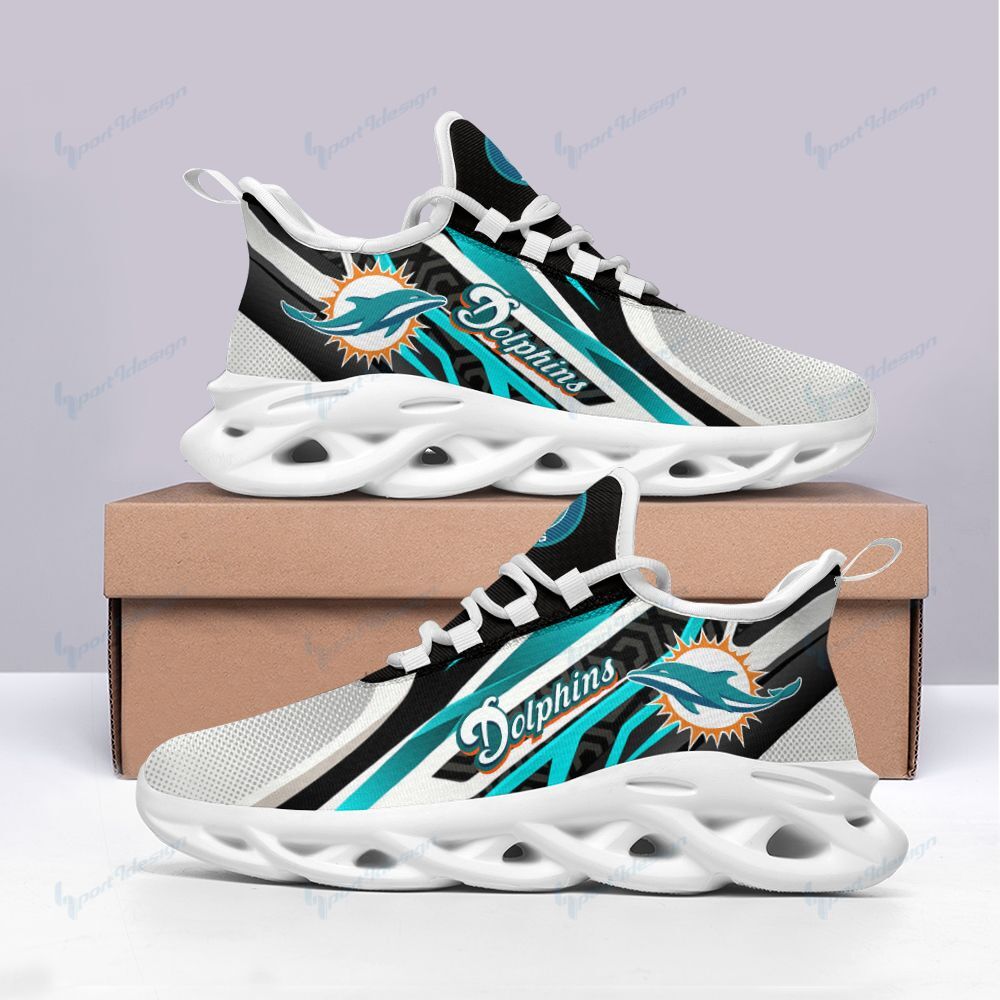 Miami Dolphins Yezy Running Sneakers 566