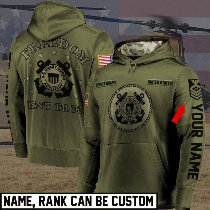 United States Coast Guard Pullover Hoodie Customize 2