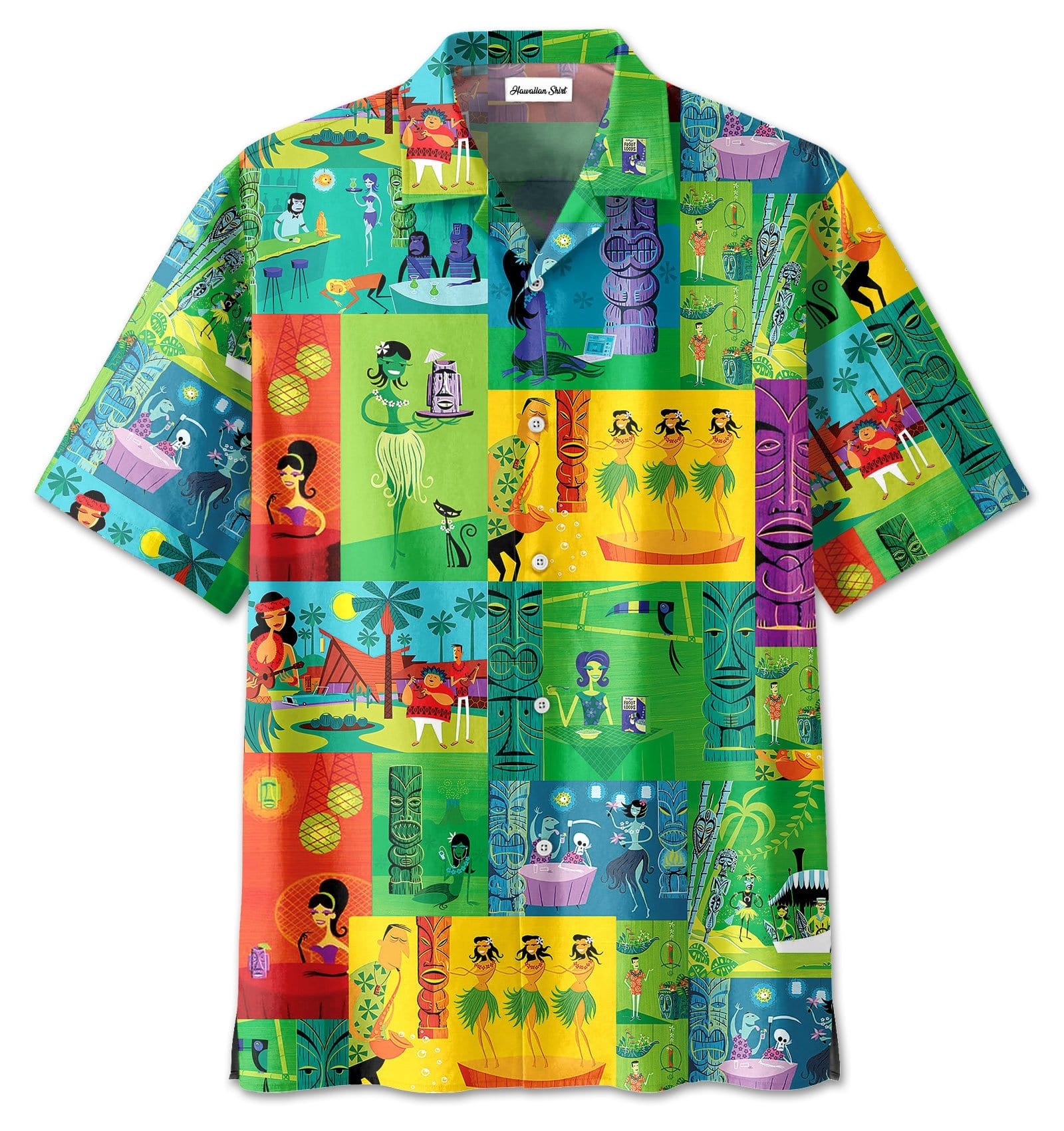 Tiki Life Mortem Unisex Hawaii Aloha Shirts Ha62491