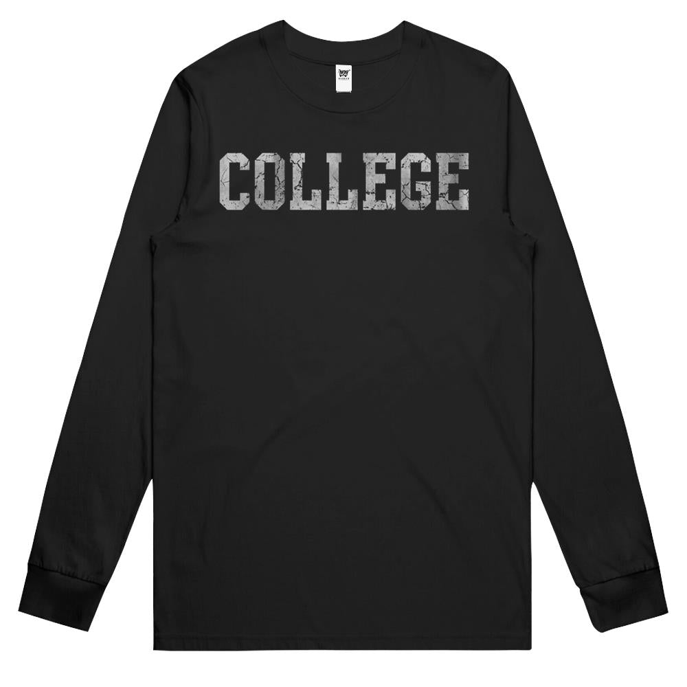 Retro College Funny T-Shirt Graduation Long Sleeve T Shirts