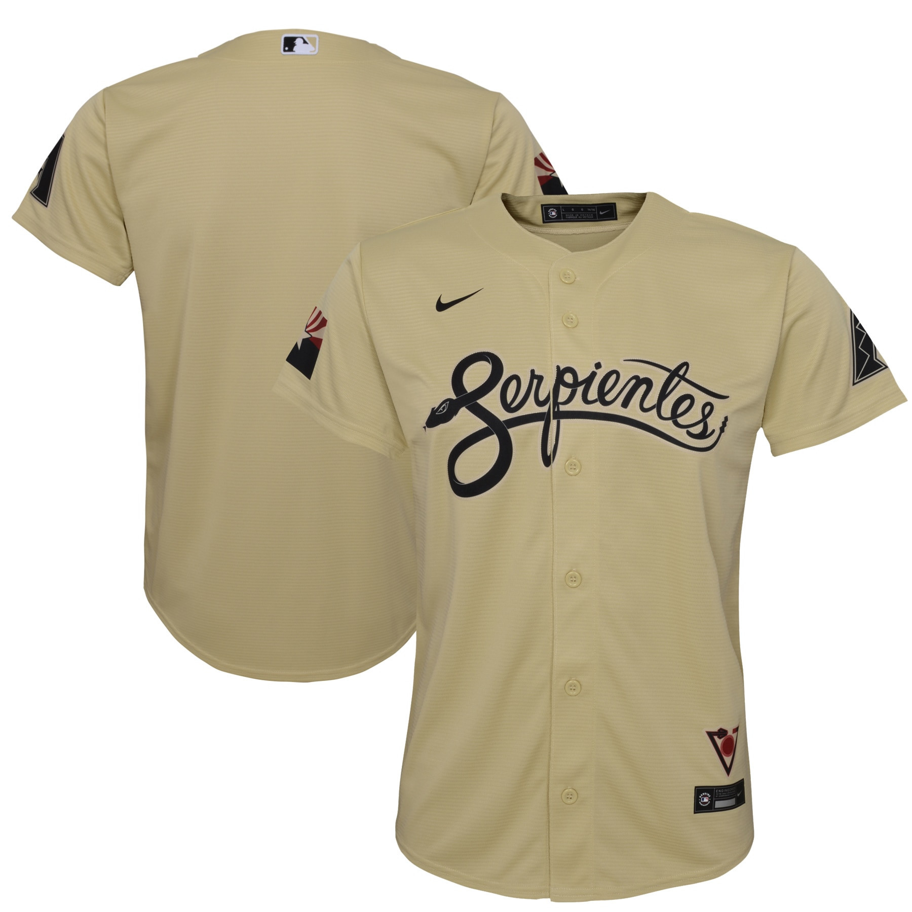 Arizona Diamondbacks 2021 City Connect Replica Jersey – Gold MLB