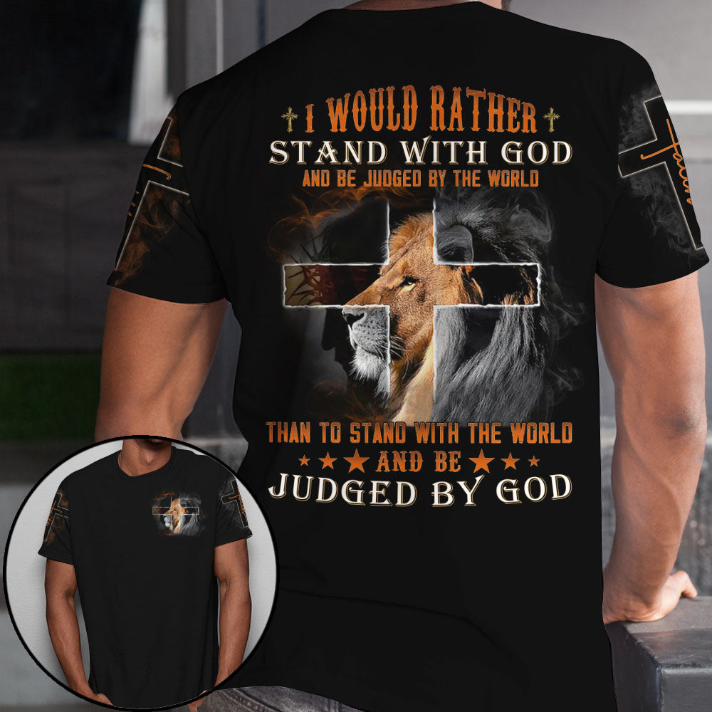 Stand With God Lion Jesus All Over Print – Tlnx2709213Ki