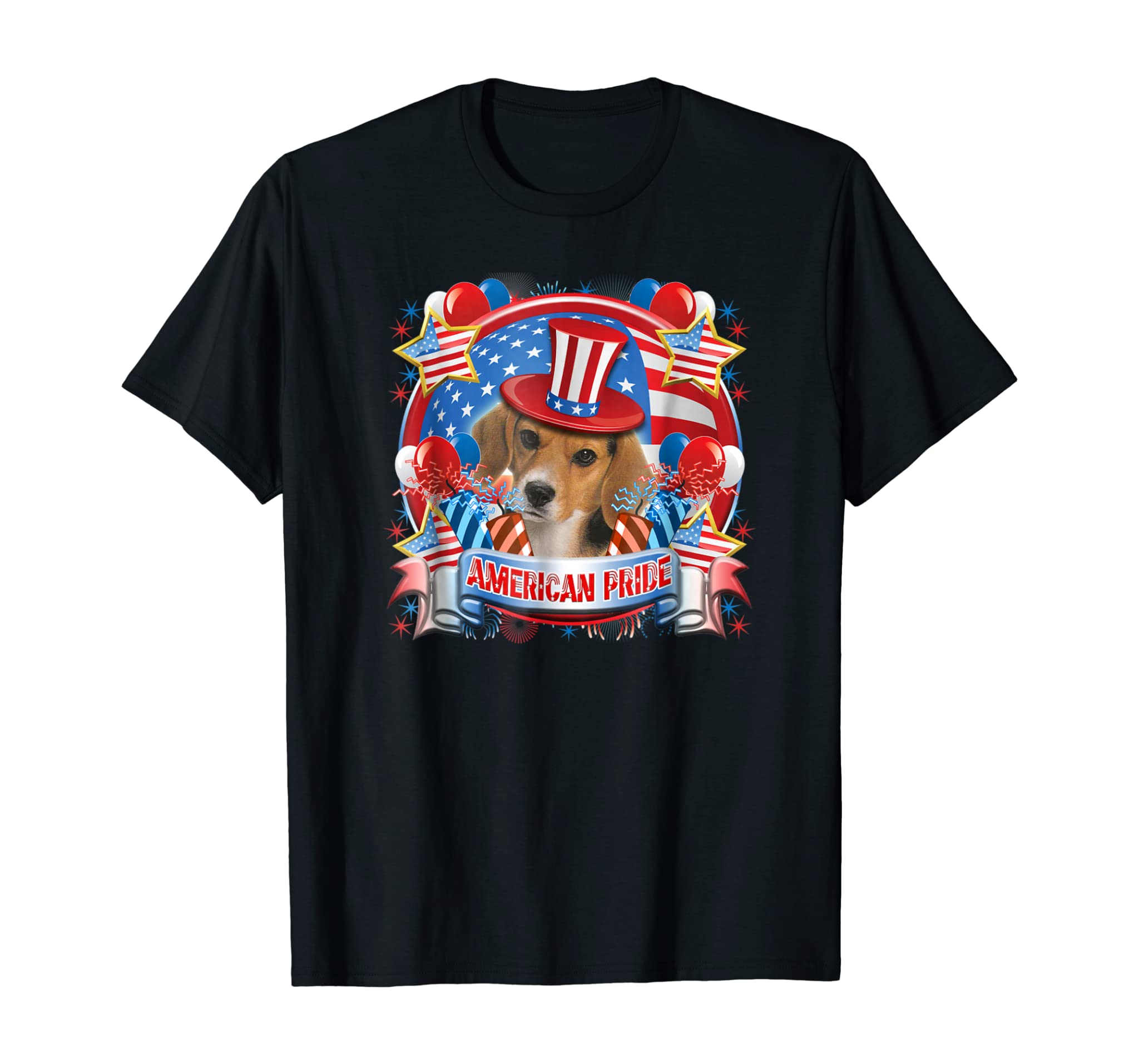 Beagle 4th Of July Dog Shirt Patriotic USA Flag