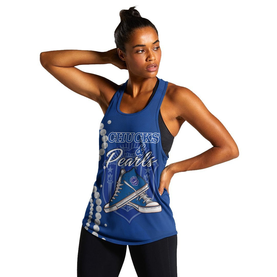 Sorority Tank Top – Zeta Phi Beta K.H Pearls Racerback Tank