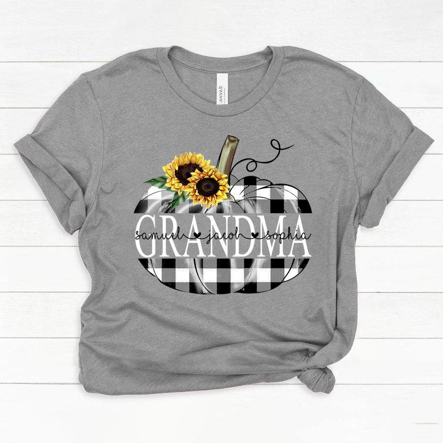 PERSONALIZED GRANDMA PUMPKIN FALL SHIRT